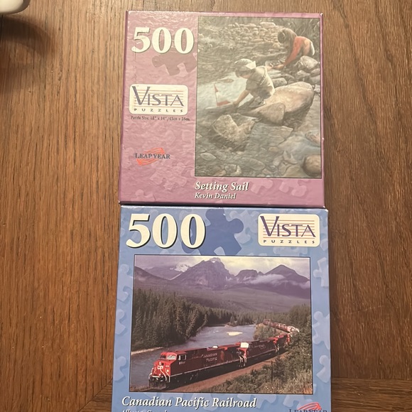 Other - Vista 500 piece puzzles -lot of 2